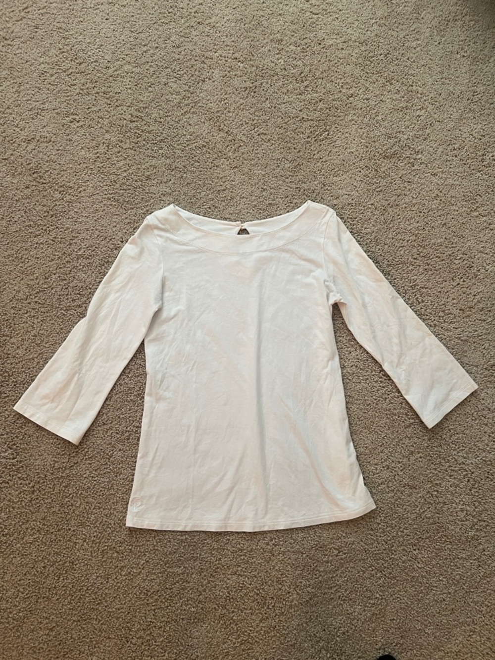 Lilly Pulitzer White Crewneck Top XS